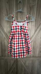 Tommy Bahama Girls Red and Black Gingham Ruffle Dress 3T - Image 2