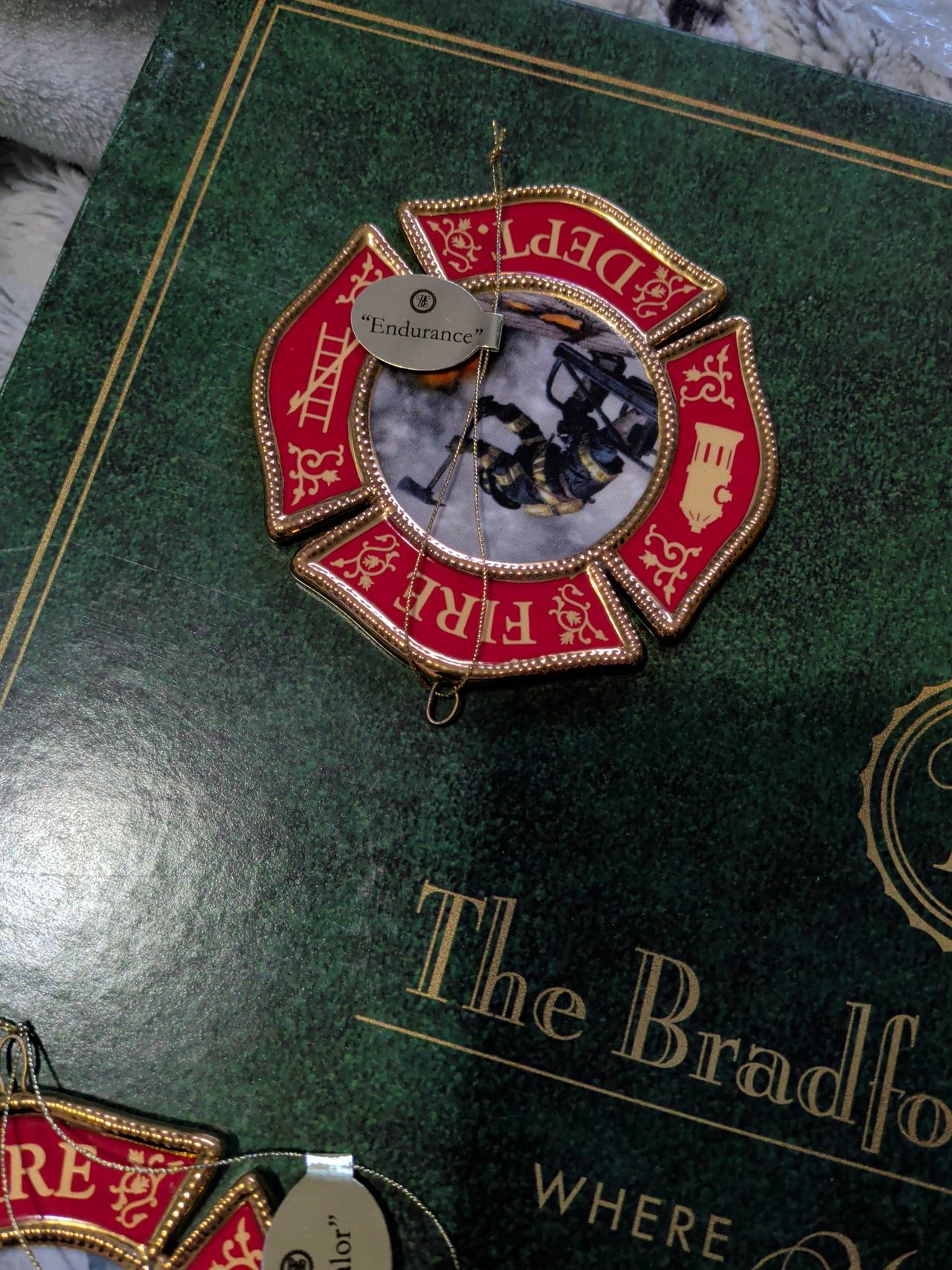 The Bradford Exchange Brotherhood of Valor Firefighter Ornament - Endurance