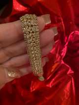 Gold Tone CZ Tennis Bracelet - Image 2