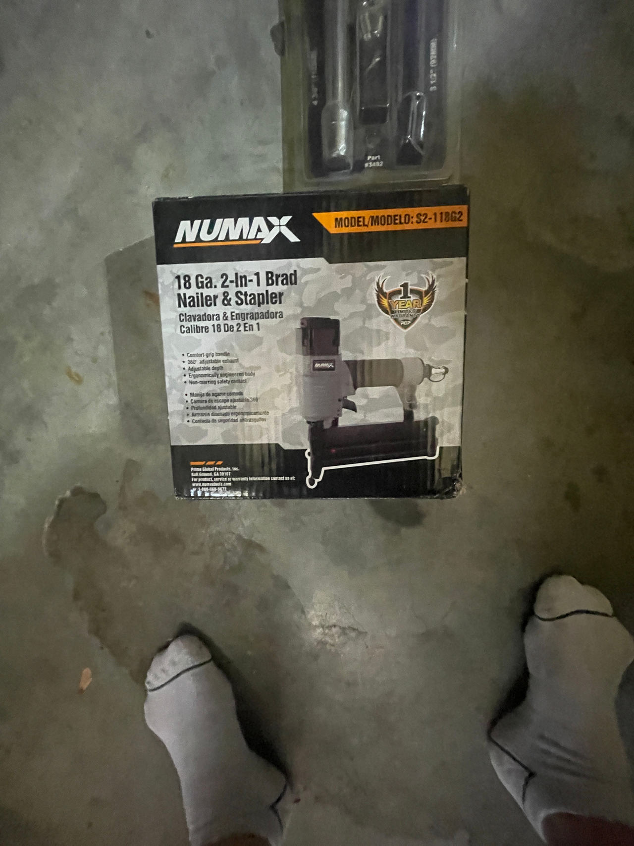 NuMax 18 Ga. 2-in-1 Brad Nailer & Stapler