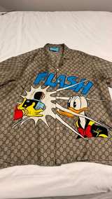 Gucci x Disney Donald Duck Silk Bowling Shirt - Image 1