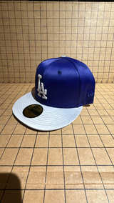 New Era Los Angeles Dodgers Satin Fitted Hat Blue 2022 All Star size 7 3/4 - Image 4