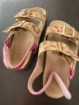 Mini Boden Pink Leopard Print Sandals Size 27 - Image 3