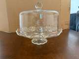 Princess House Heritage Cake Stand with Dome - Image 1