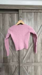 Ralph Lauren Sport Pink Cable Knit V-Neck Sweater size Small - Image 3