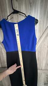Danny & Nicole Royal Blue Textured Petite Dress 12P - Image 4