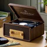 Hearth & Hand Vintage 3-in-1 Vinyl Record Player Wood Grain Finish - Image 3
