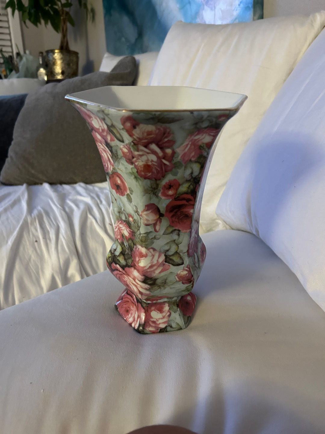 Porcelain Floral Vase