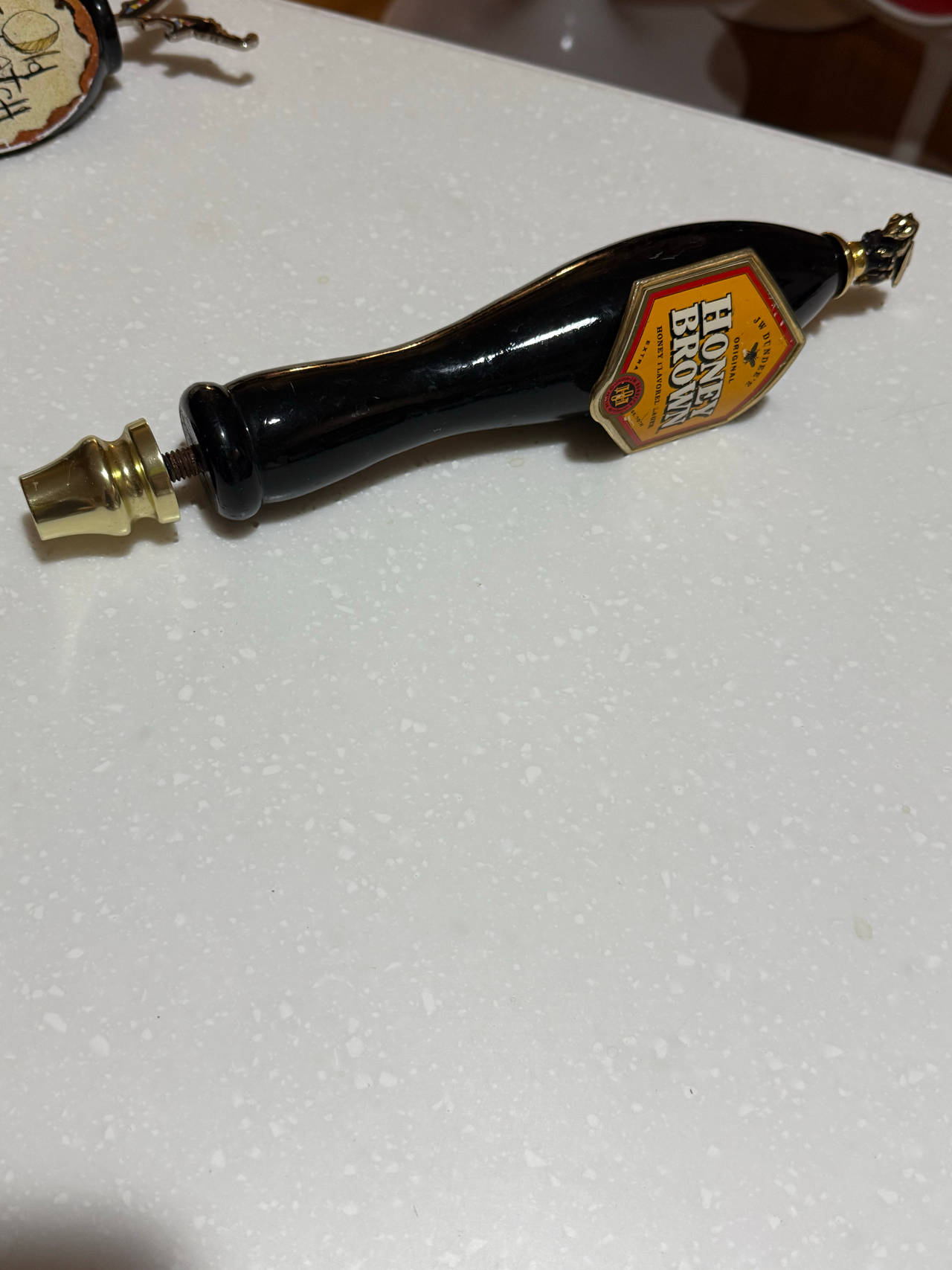 JW Dundee's Honey Brown Lager Beer Tap Handle