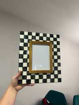 MacKenzie-Childs Courtly Check Enamel Frame 5x7 portrait - Image 1