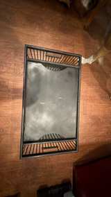 Black Wood Side Table with Magazine Rack - Image 3