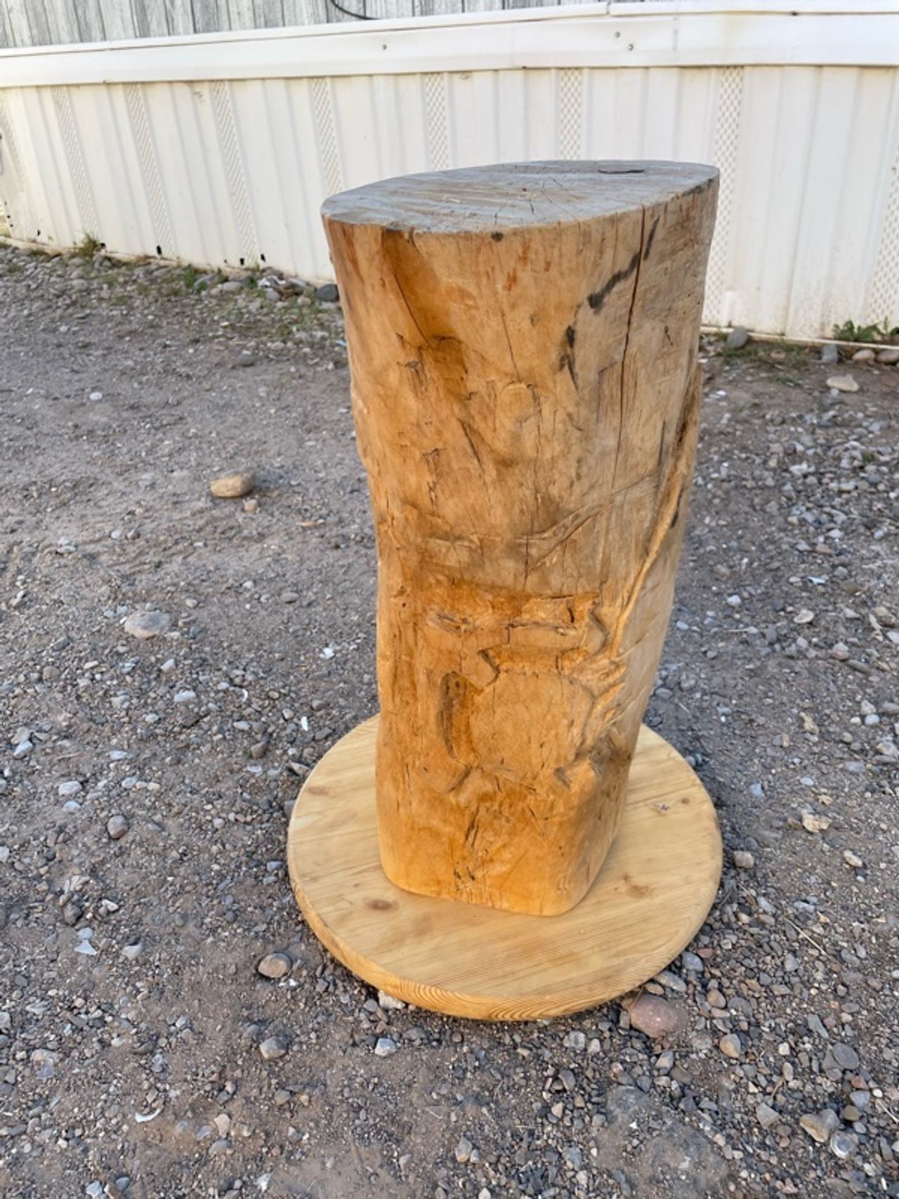Wood Log Stump house decoration