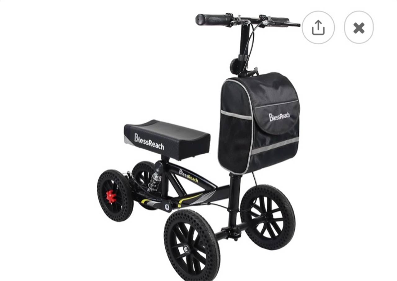 BlessReach All Terrain Foldable Scooter Black