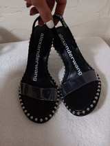 Alexander Wang Nova Studded Slingback Sandals Black - Image 2