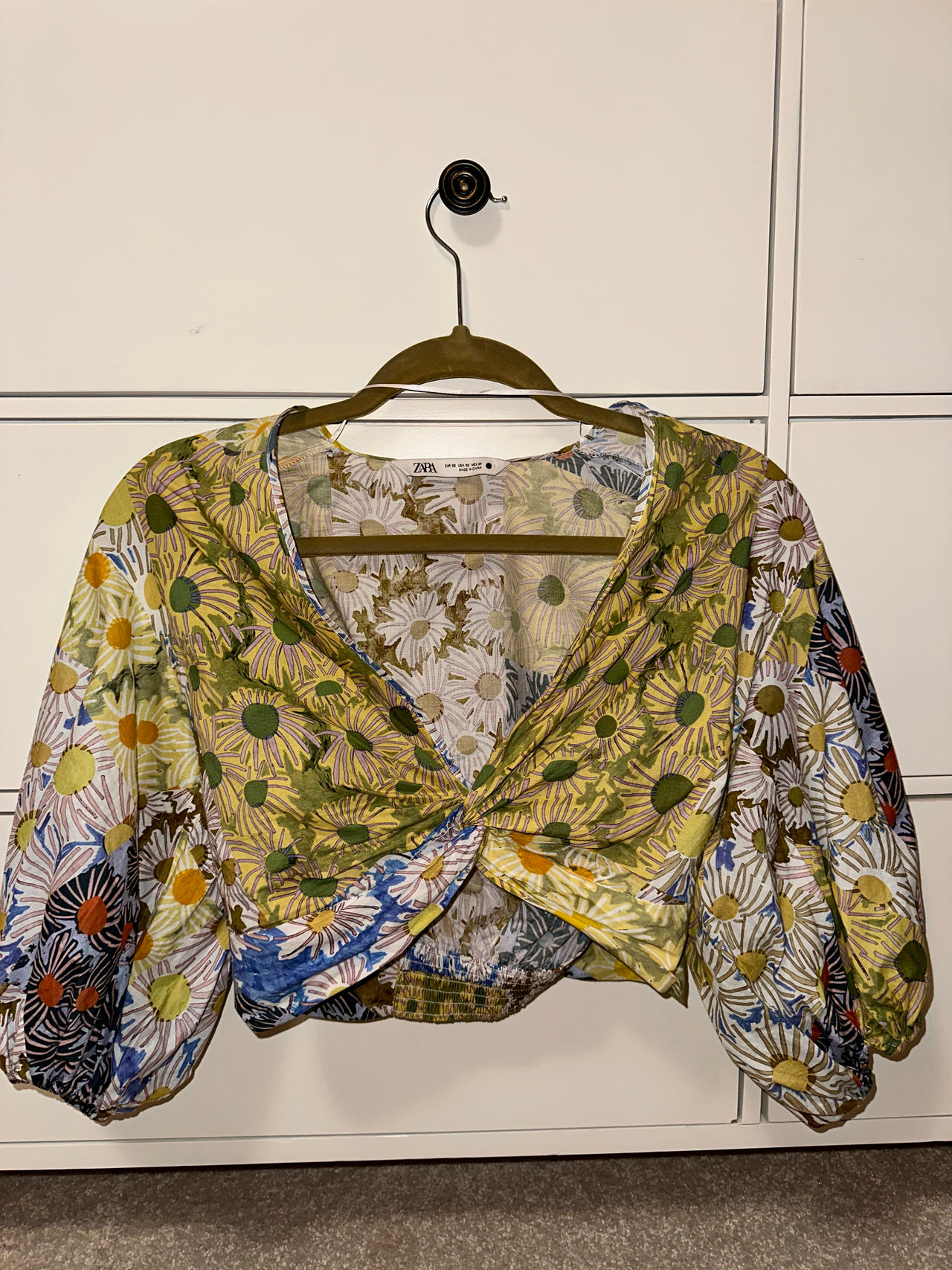 Zara Floral Print Crop Top