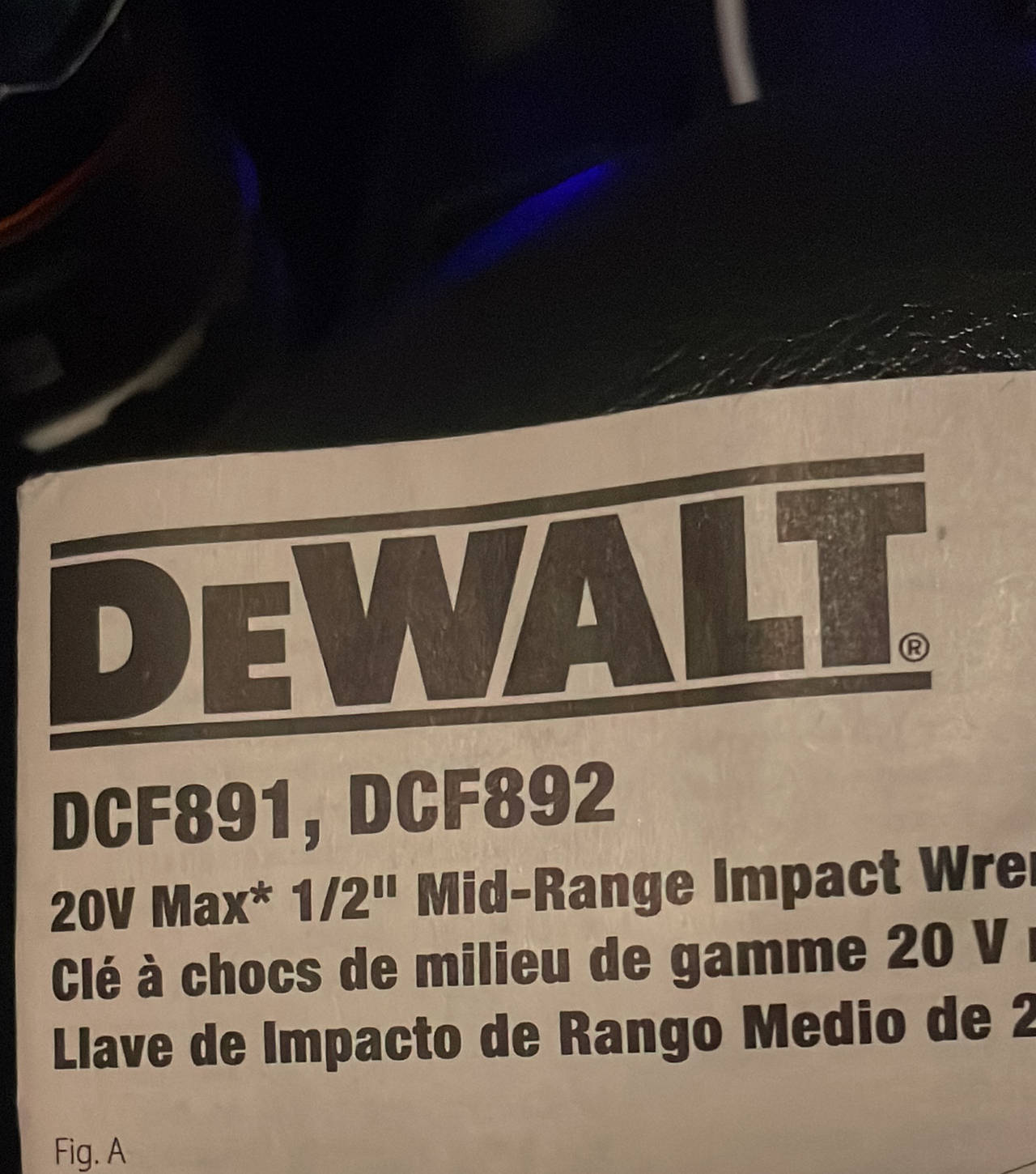 DEWALT 20V MAX XR 1/2 in. Mid-Range Impact Wrench with Hog Ring Anvil