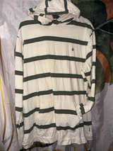 Volcom Striped Pullover Hoodie XXL - Image 1