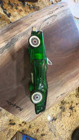 Avon Green Glass Car After Shave Bottle  - Image 4
