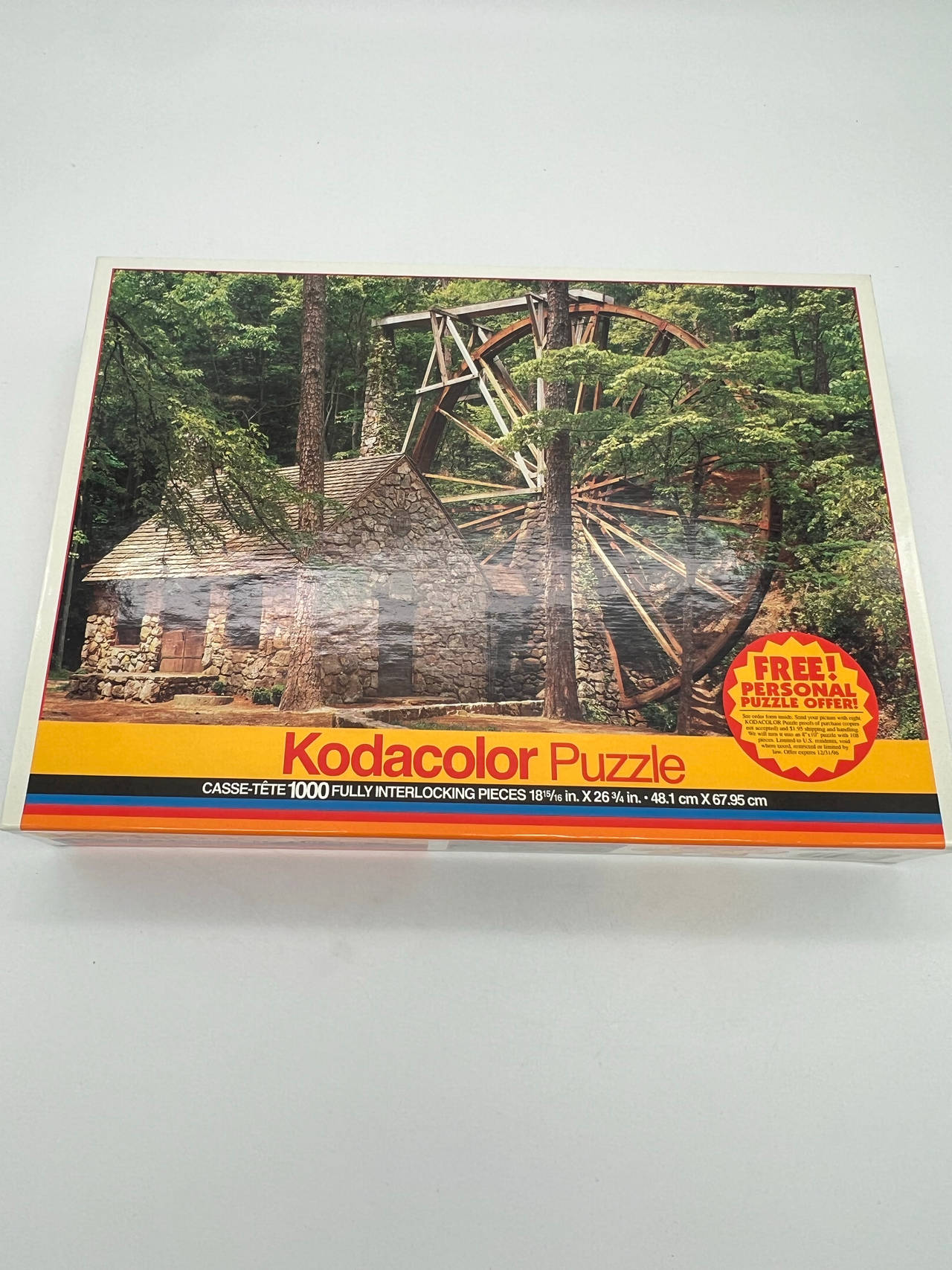 Vintage Kodak Kodacolor Puzzle Mill in Roma CA 1000 Piece Factory Sealed RoseArt