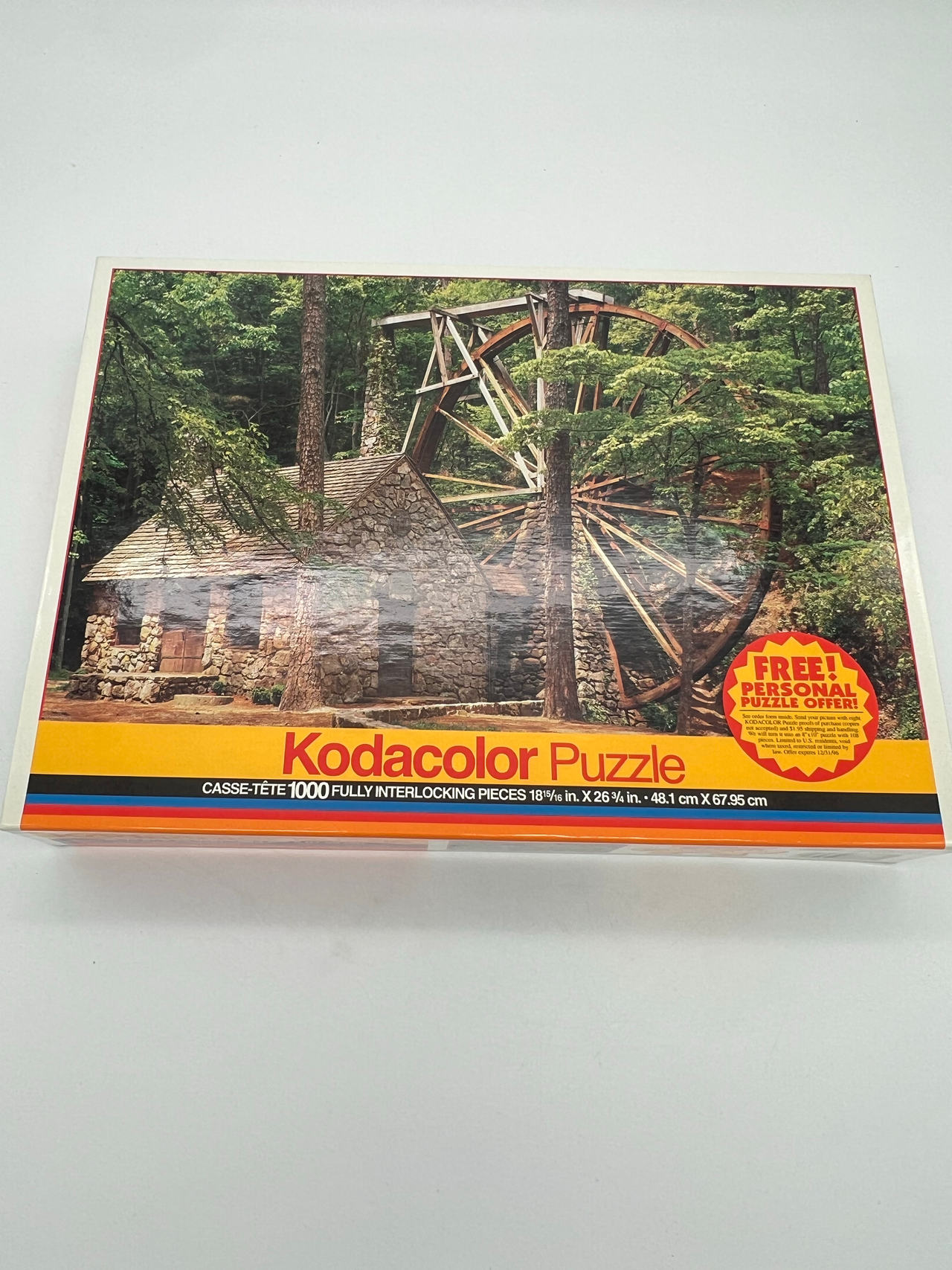 Vintage Kodak Kodacolor Puzzle Mill in Roma CA 1000 Piece Factory Sealed RoseArt