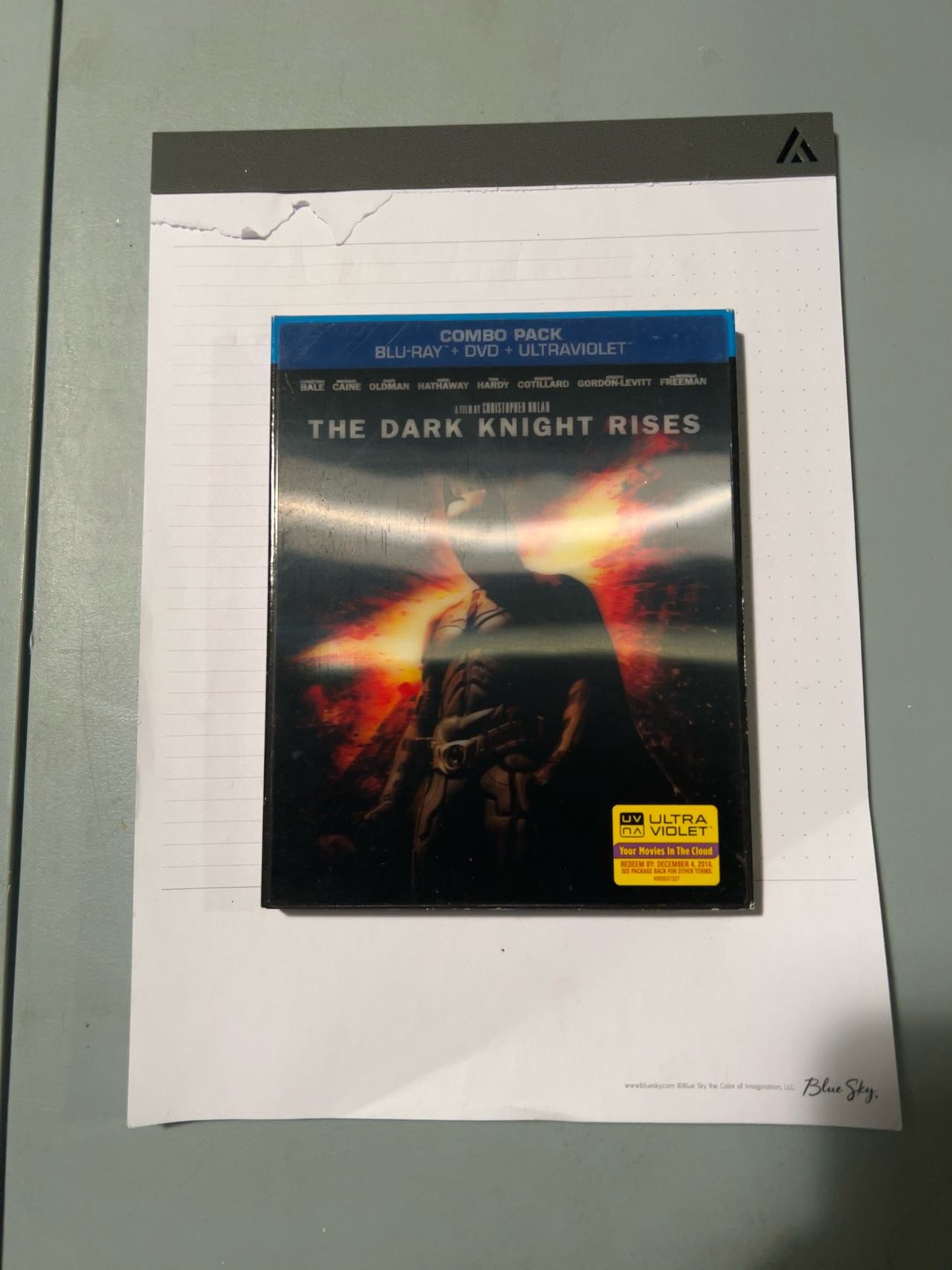 The Dark Knight Rises Blu-ray + DVD Combo Slipcover