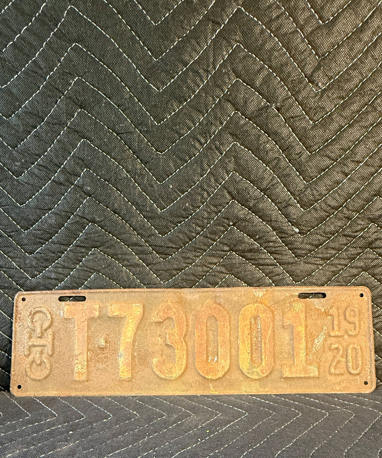 1920 Ohio License Plate