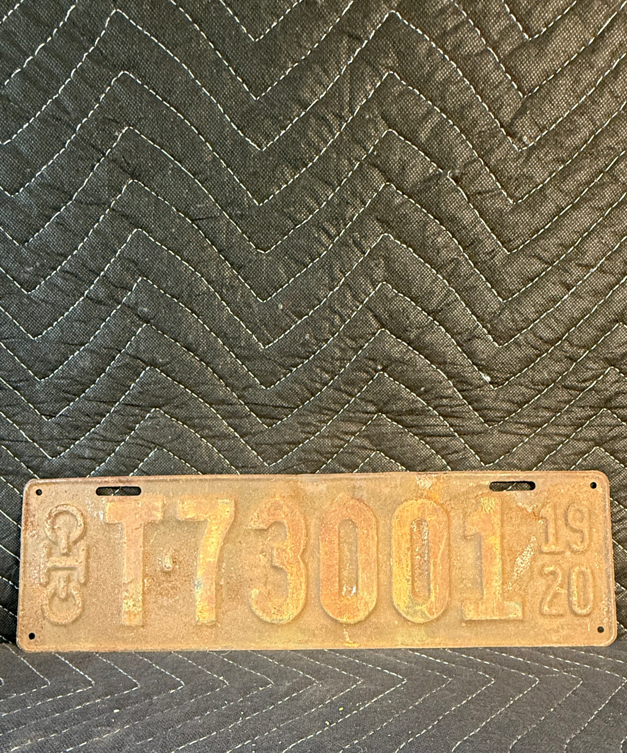 1920 Ohio License Plate