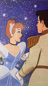 Vintage Disney Cinderella Poster and Figurine Set - Image 1