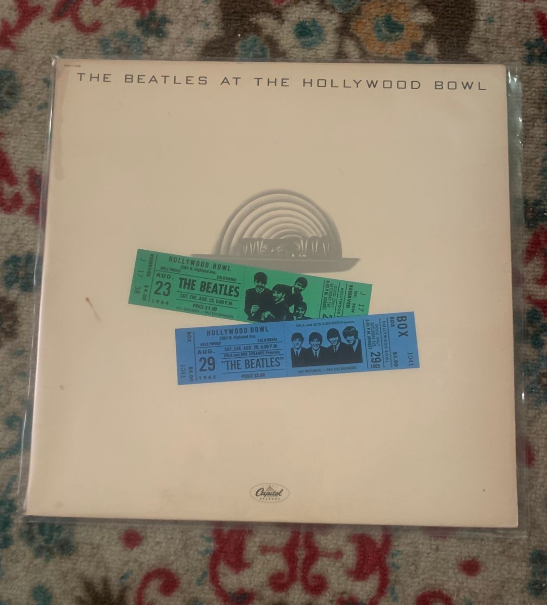 The Beatles at the Hollywood Bowl vinyl record 