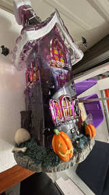 Halloween Harvest Ghostly Manor Light-Up Haunted House - Image 4