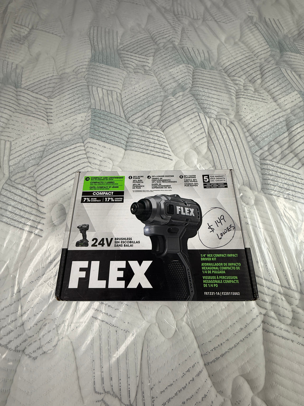 FLEX 24V Brushless 1/4" Hex Compact Impact Driver