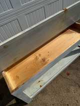 Rustic Farmhouse Entryway Bench with Storage Shelf - Image 6