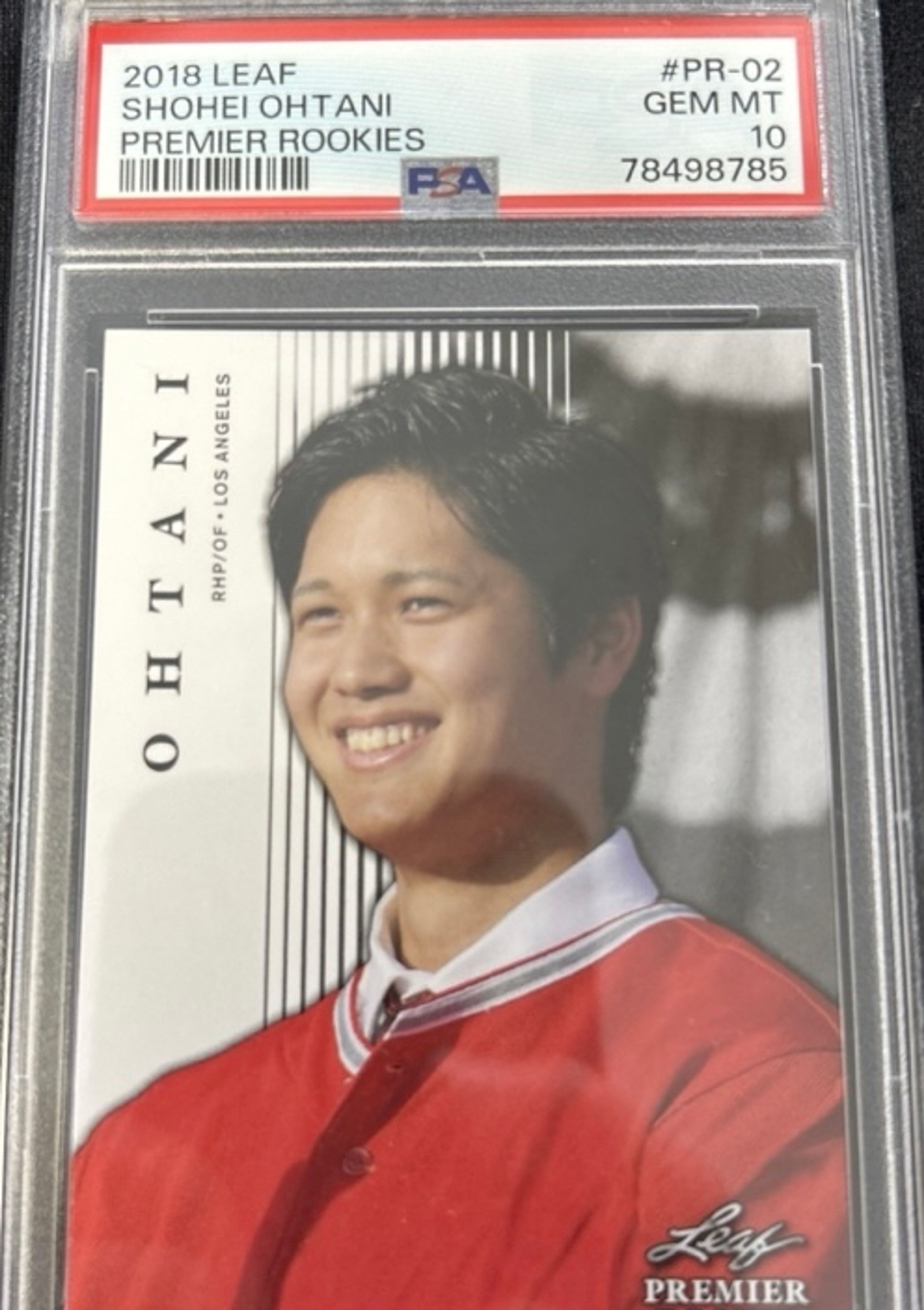 2018 Leaf Premier Shohei Ohtani Rookie Card PSA 10