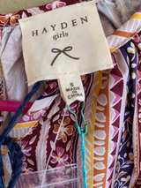 Hayden Los Angeles Girls Boho Print Tassel Dress - Image 3