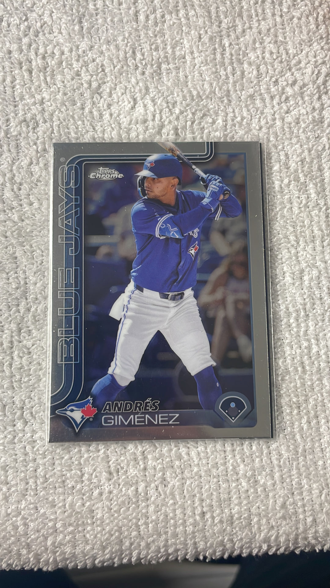 Topps Chrome Baseball Card - Andrés Giménez (Toronto Blue Jays)
