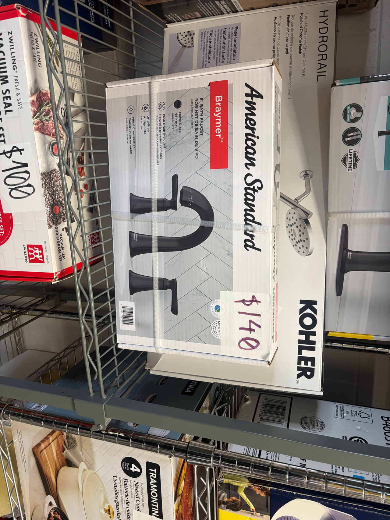 American Standard Braymer 8-inch Widespread Bathroom Faucet in Matte Black