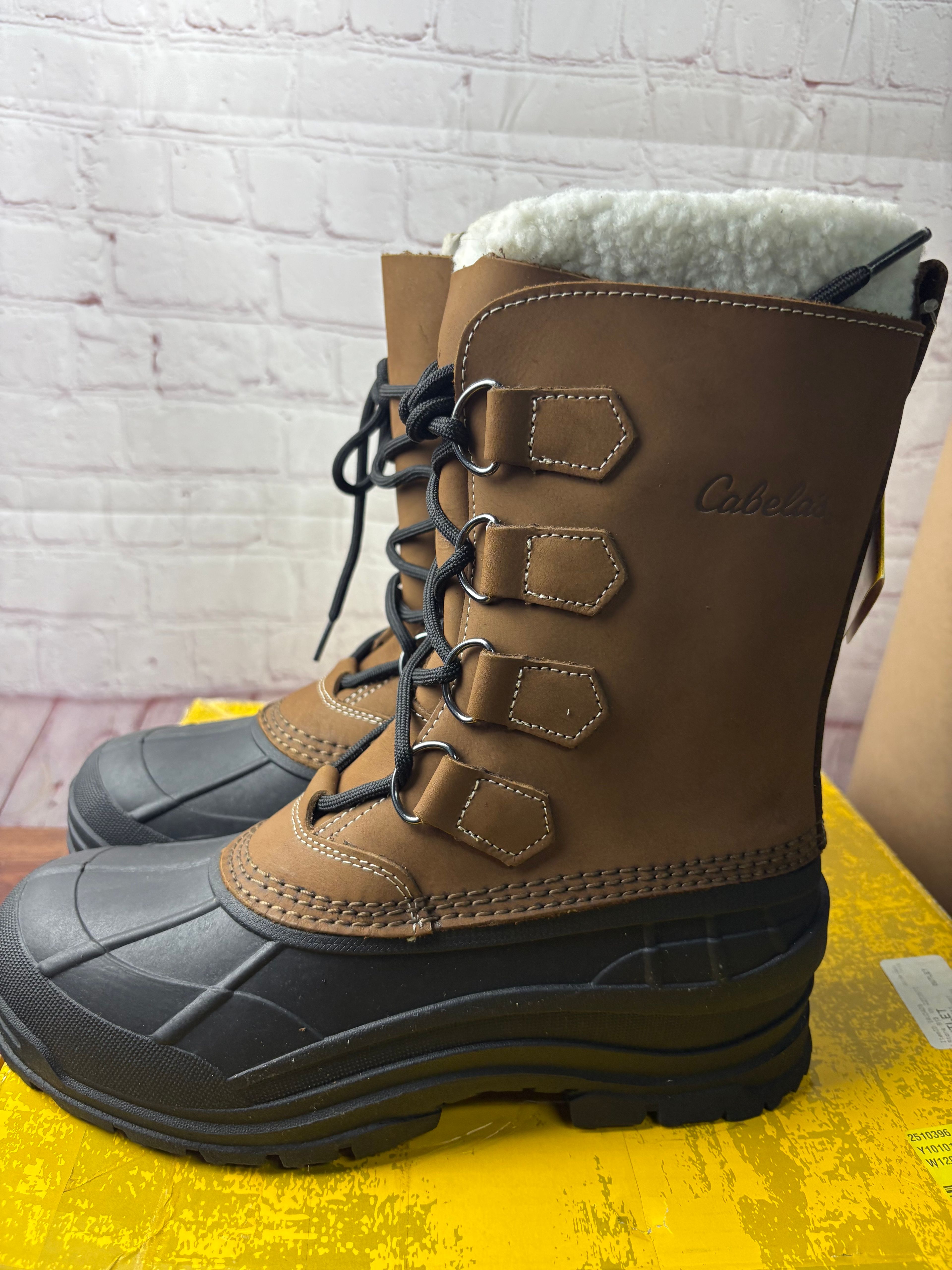 Cabela's Snowpac Pac Boots Brown 8D - Image 2