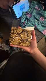 Rosetti Snakeskin Print Triple Zip Crossbody Bag + Matching Wallet - Image 2