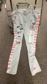 Kloud9 Denim Jeans with Graffiti Sides - Image 1