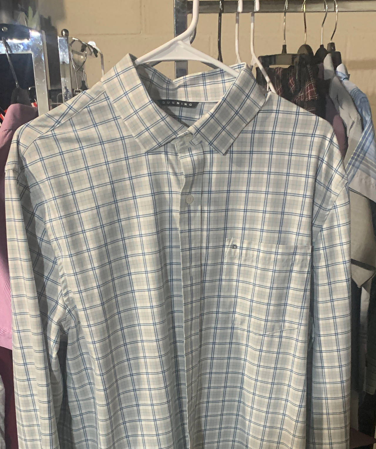 Dunning Performance Plaid Long Sleeve Shirt