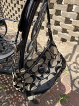 Coach Signature Jacquard Shoulder Bag - Image 1