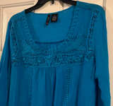 New Directions Crochet Lace Trim Top - Image 1