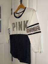 Victoria's Secret Pink Long Sleeve Top X-Small T-shirt Tee Y2K Vintage  - Image 4