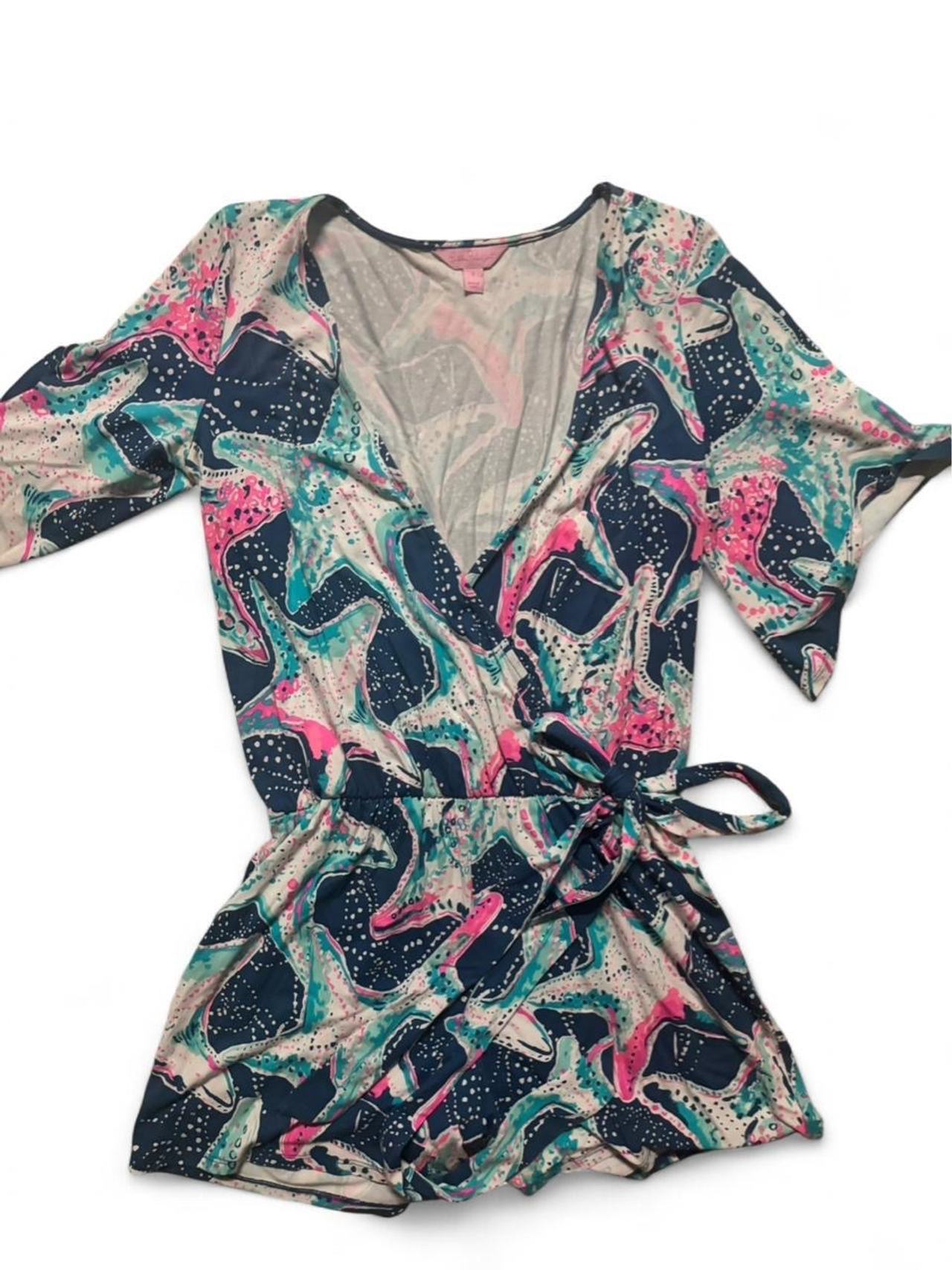 Lilly Pulitzer Donna Romper Starfish Print