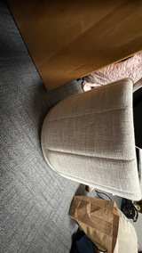 Threshold Round Storage Ottoman with Vertical Stitching - Image 4