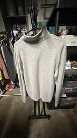 Abercrombie & Fitch Grey Zip-Up Hoodie Size Large  - Image 3