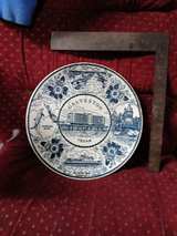 Vintage Galveston Texas Souvenir Plate Blue and White Transferware - Image 2