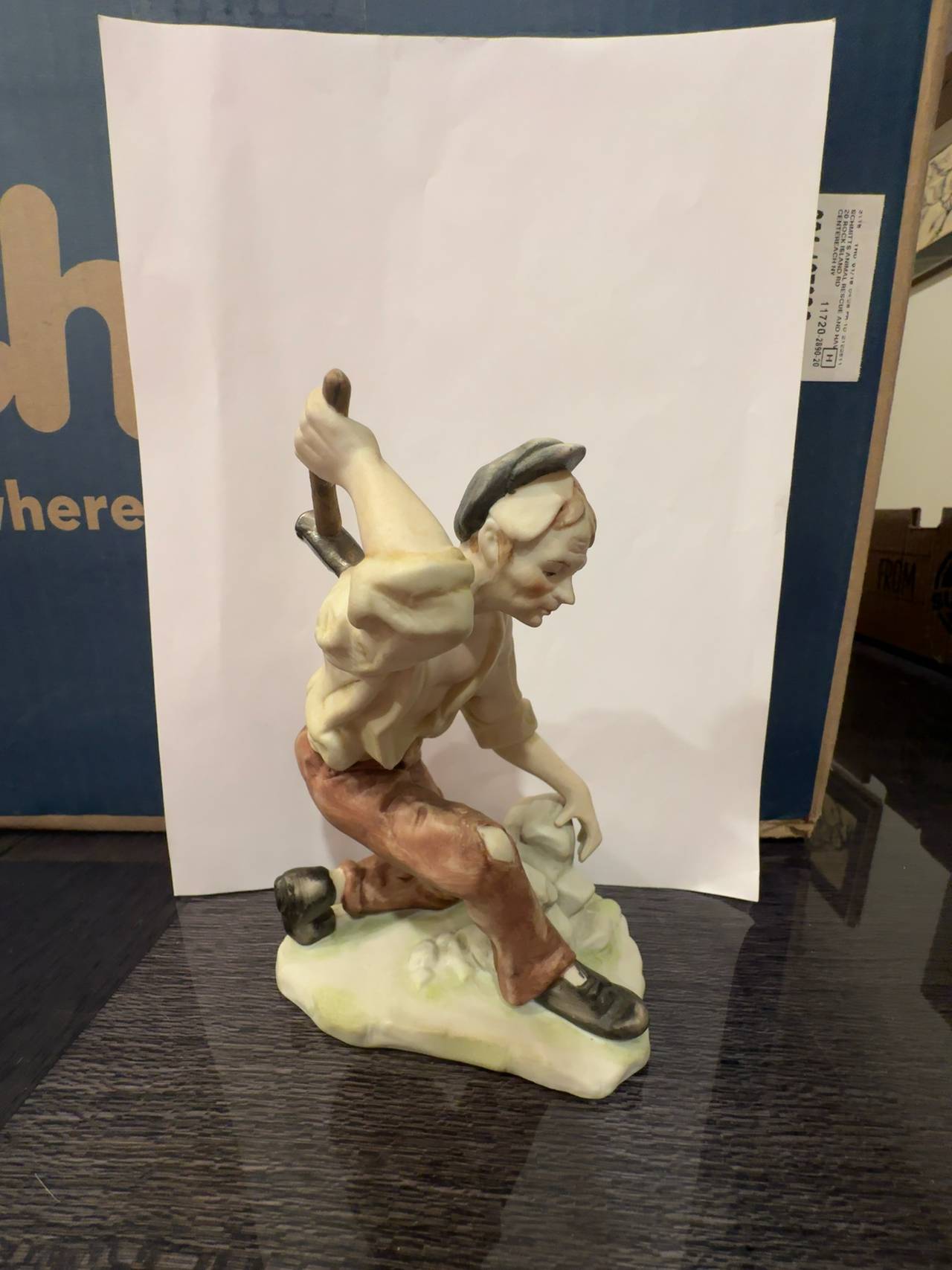 Vintage Arnart Creation Stone Mason Porcelain Figurine