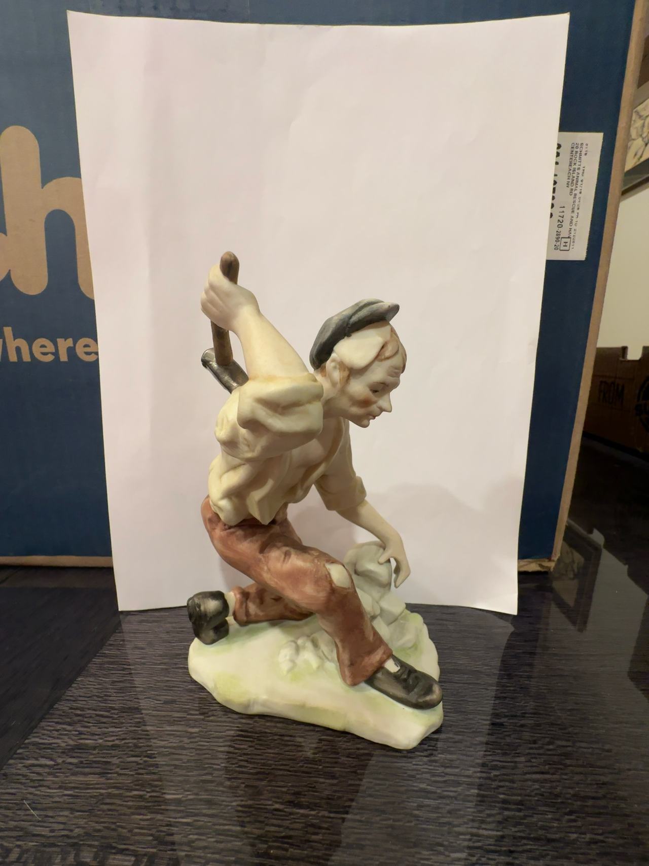 Vintage Arnart Creation Stone Mason Porcelain Figurine