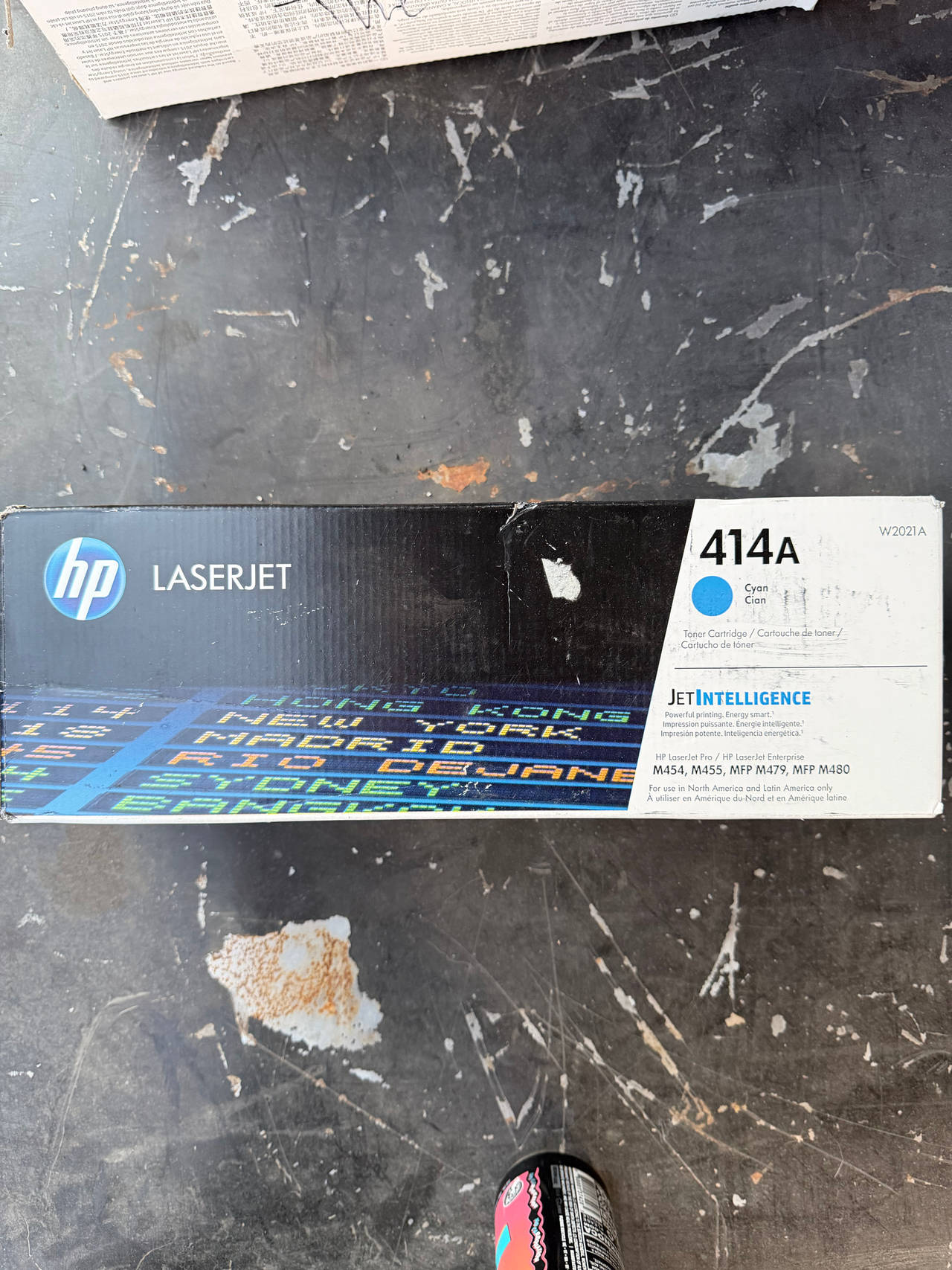 HP 414A Cyan Original LaserJet Toner Cartridge (W2021A)
